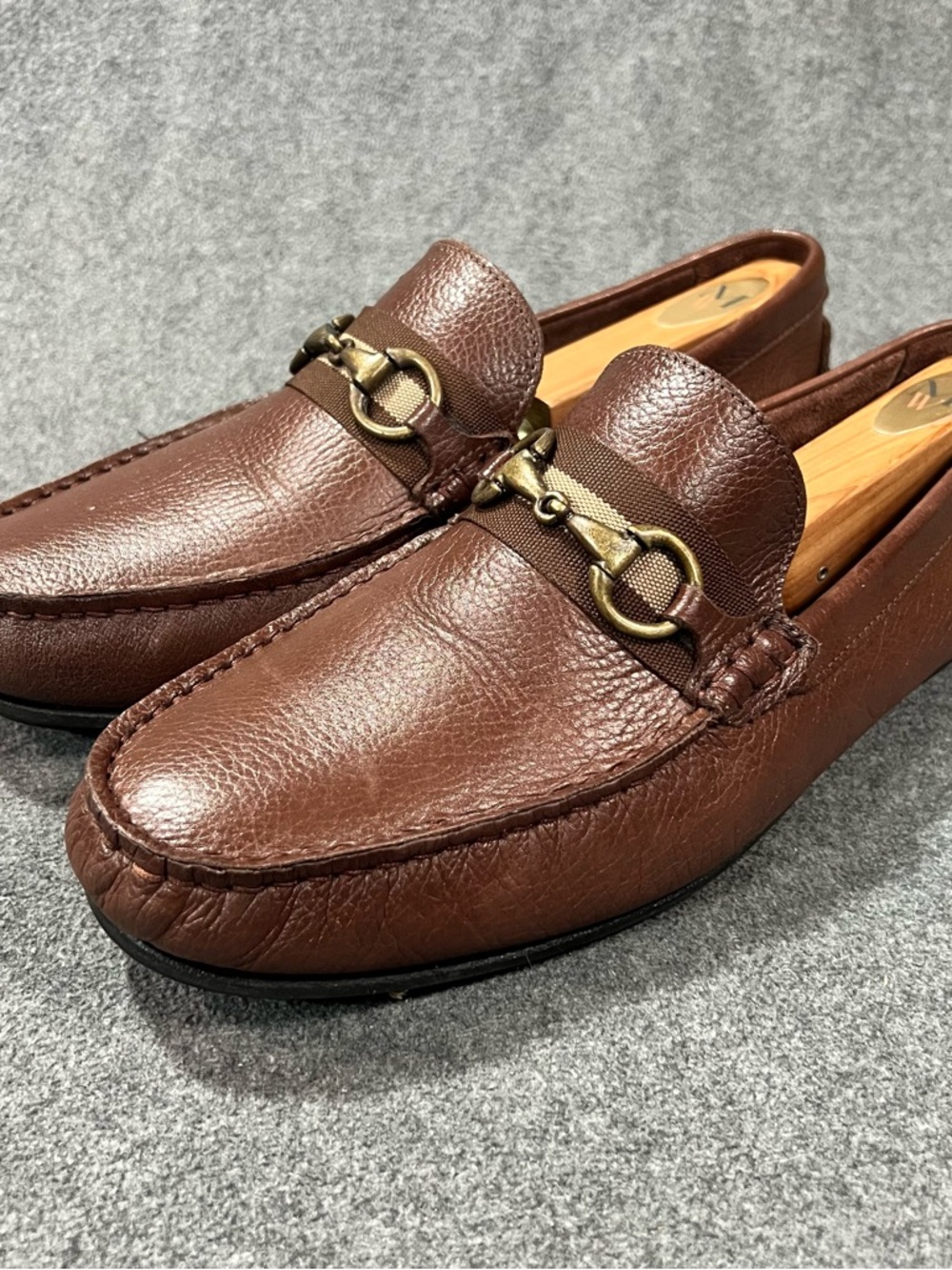 Giorgio Brutini Traveler Horse Bit Loafer Brown Leather Men’s Size 10.5 M
